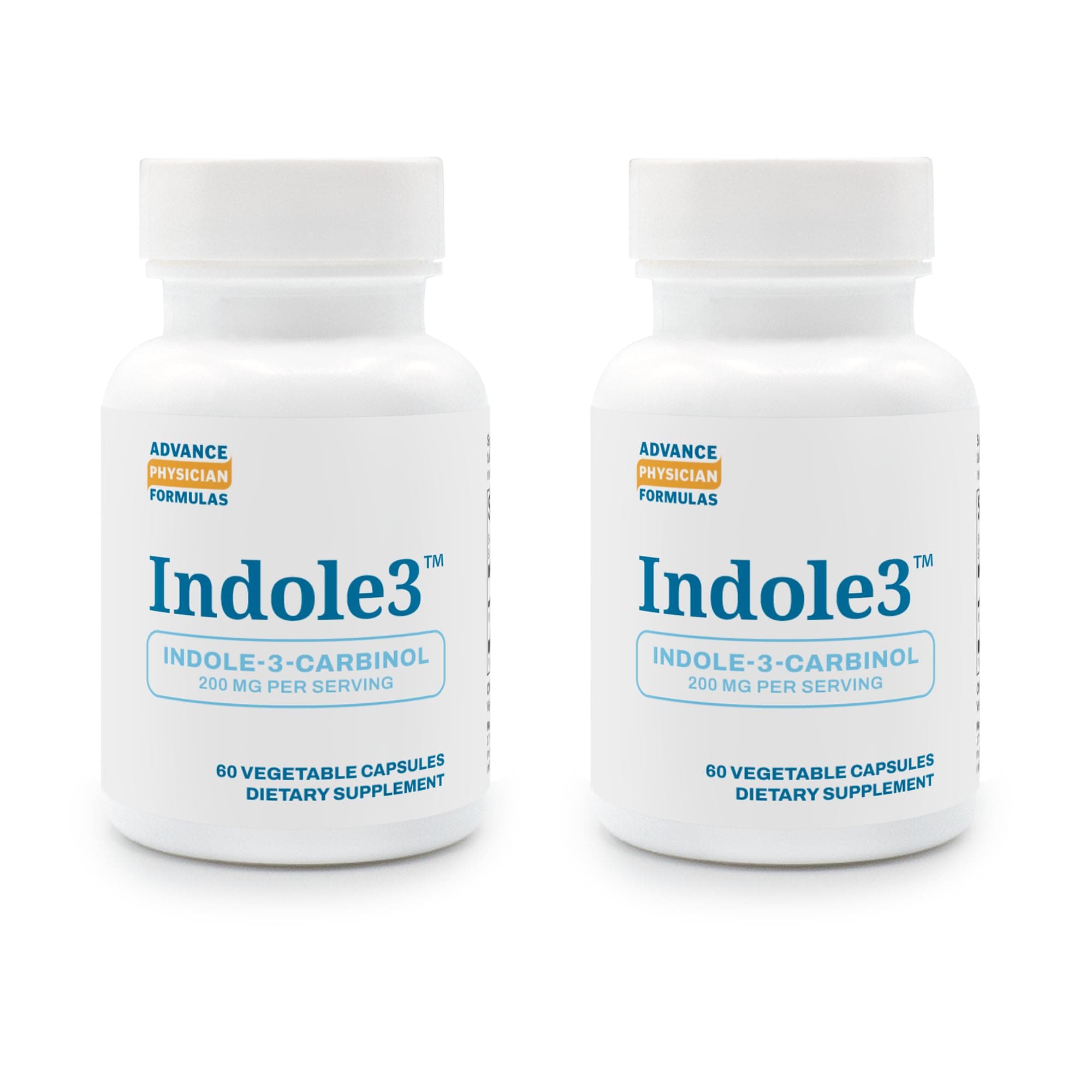 Indole-3-Carbinol, 200 mg, 60 Vegetable Capsules, 2 Pack