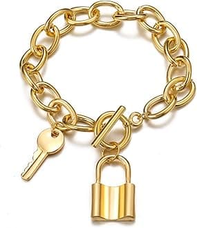 Shining Diva FashionLatest Stylish Multilayer Gold Plated Bangle Bracelet for Women and Girls