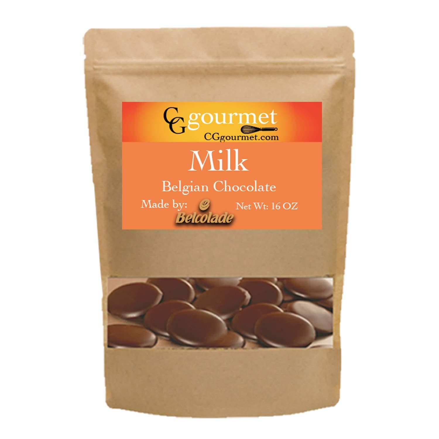 Belgian Baking Milk Chocolate Discs - Lait Selection 33% - 16 OZ - 1LB