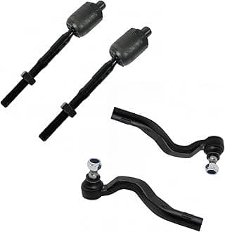TRQ Front Tie Rod Set Compatible with 1998-2003 Mercedes-Benz E320 2000-2002 E430