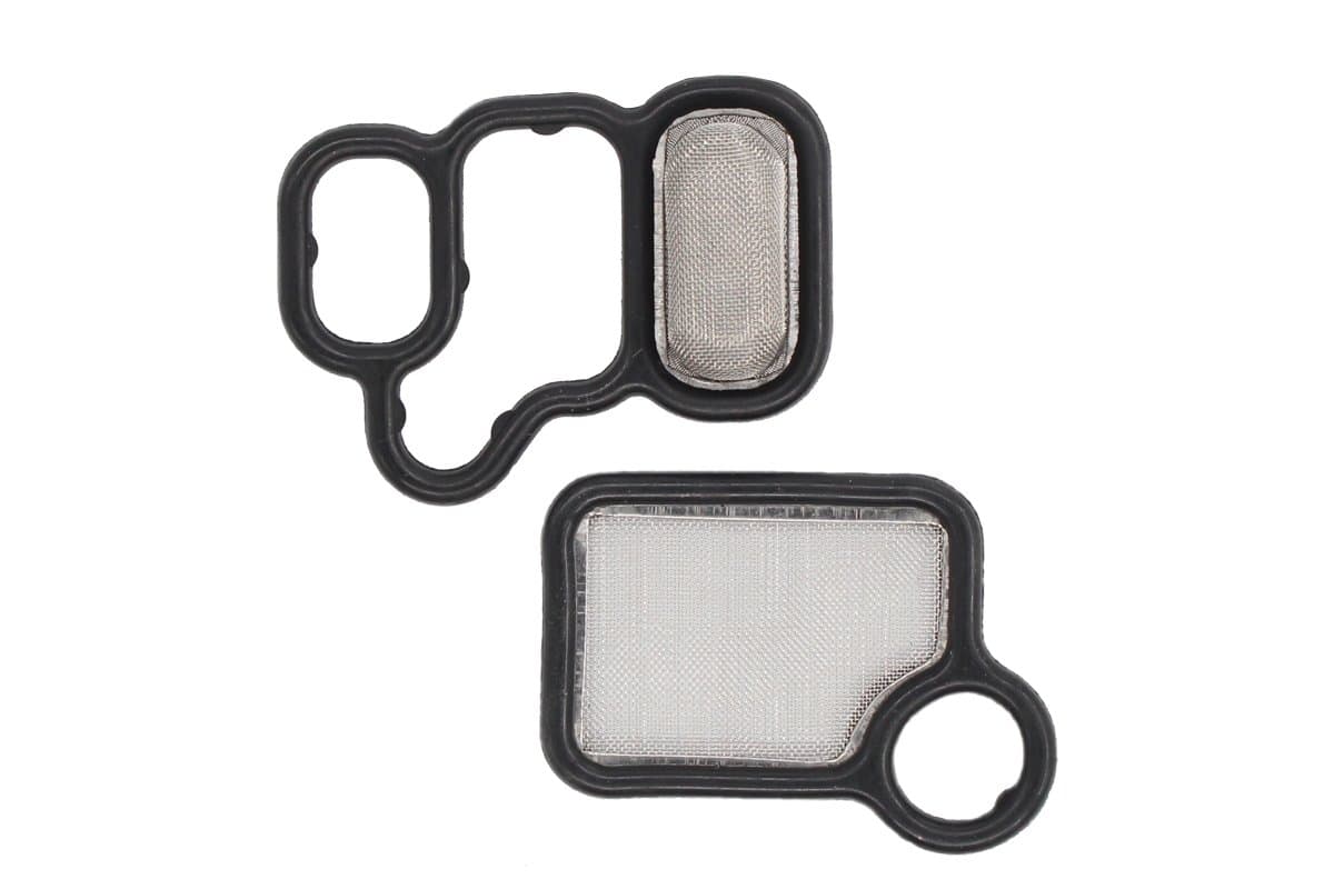 NewYall VTEC Variable Timing Solenoid Gasket/Spool Valve Filter VTC Screen 1 Valve to Head and 1 Front of Head for Acura RDX RSX TSX Honda Accord CR-V Fit Element