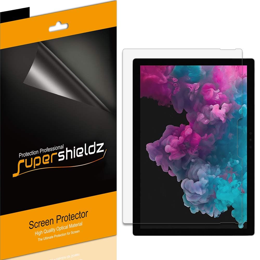 Supershieldz [3-Pack] for Microsoft New Surface Pro 2017 / Surface Pro 4 Screen Protector, High Definition Clear Shield + Lifetime Replacements Warranty