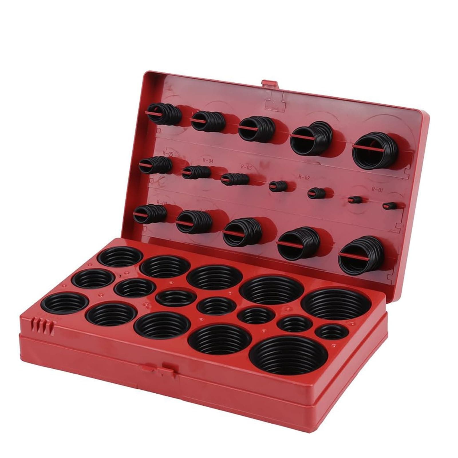 Joyzzz Rubber O Ring Set, 419 PCS Rubber O-Ring Assortment Kit, 32 Sizes Sealing Gasket Washer Assortment Set, Washer Gasket Set for Automotive, Plumbing, General Repair Replacement