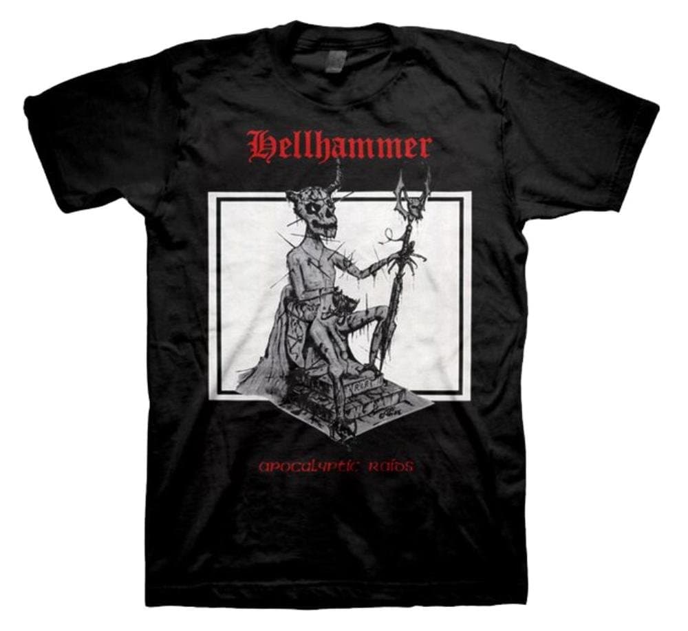 Hellhammer Red Logo Apocalyptic Raids T-Shirt-M