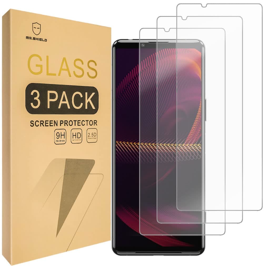 Mr.ShieldScreen Protector For Sony Xperia 5 III [Tempered Glass] [9H Hardness] [3-Pack] Screen Protector
