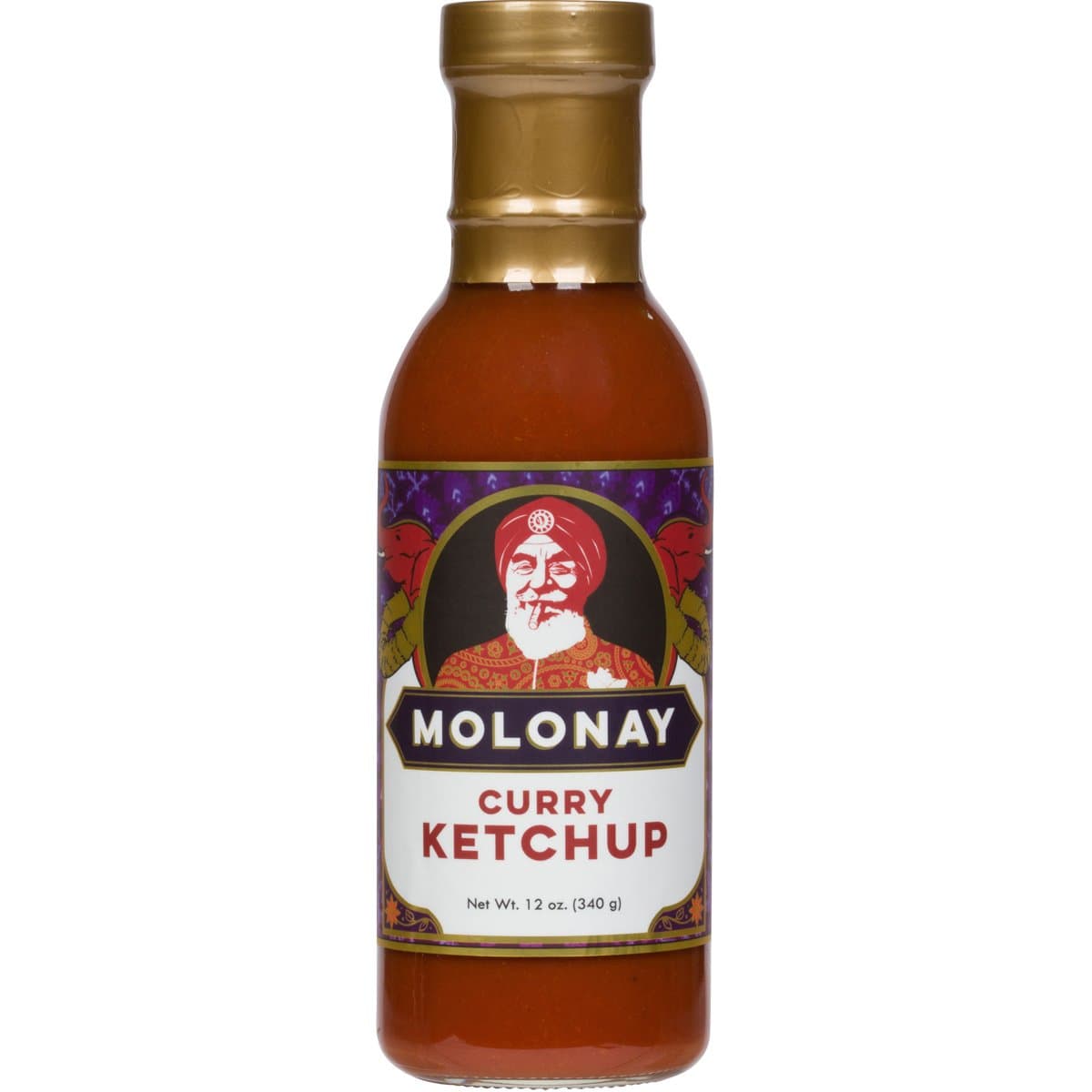 Molonay Curry Ketchup, 12 oz.