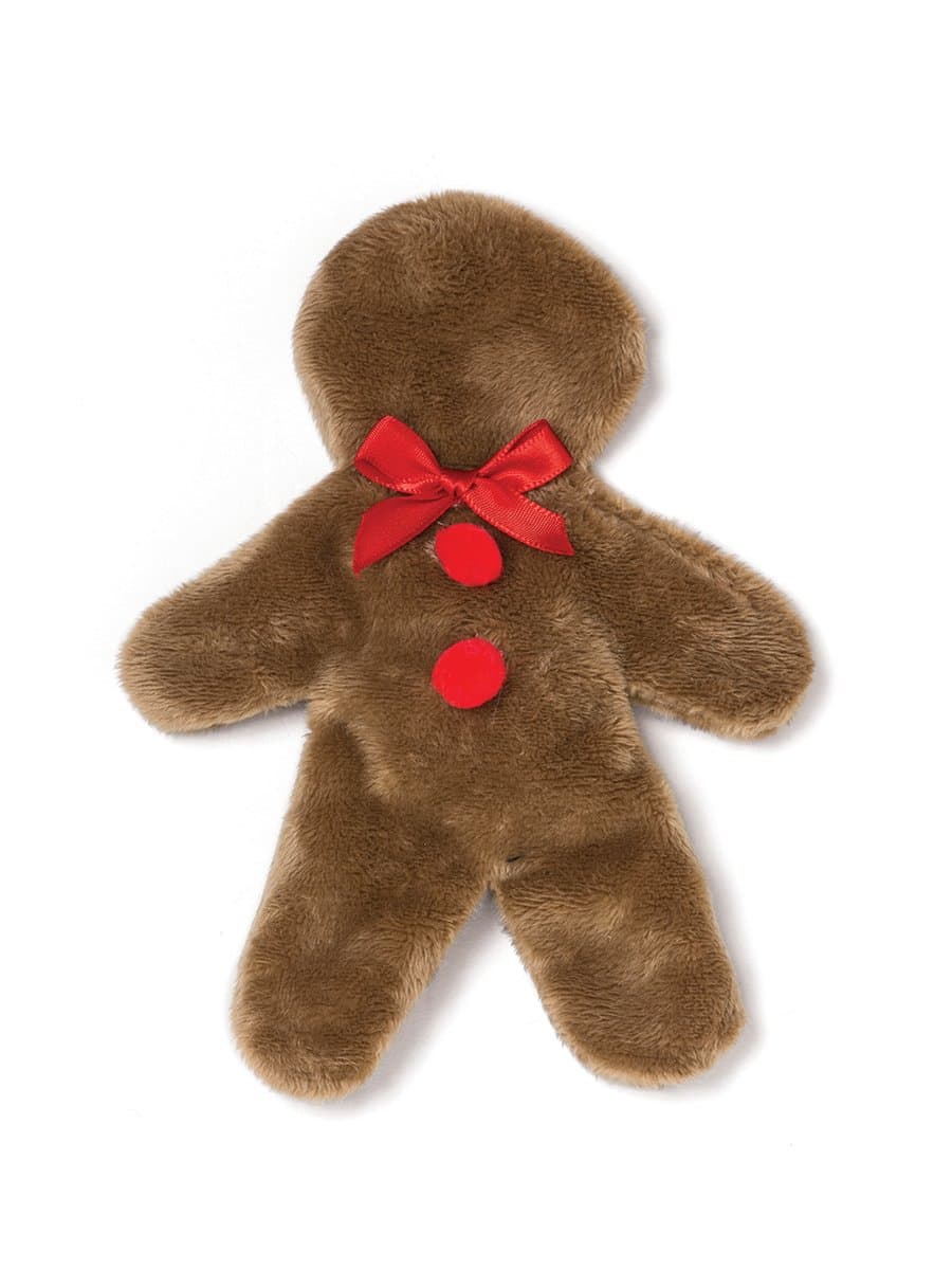 West Paw Design TINY GINGER Unstuffed Squeaky Toy - Brown - 6.5''