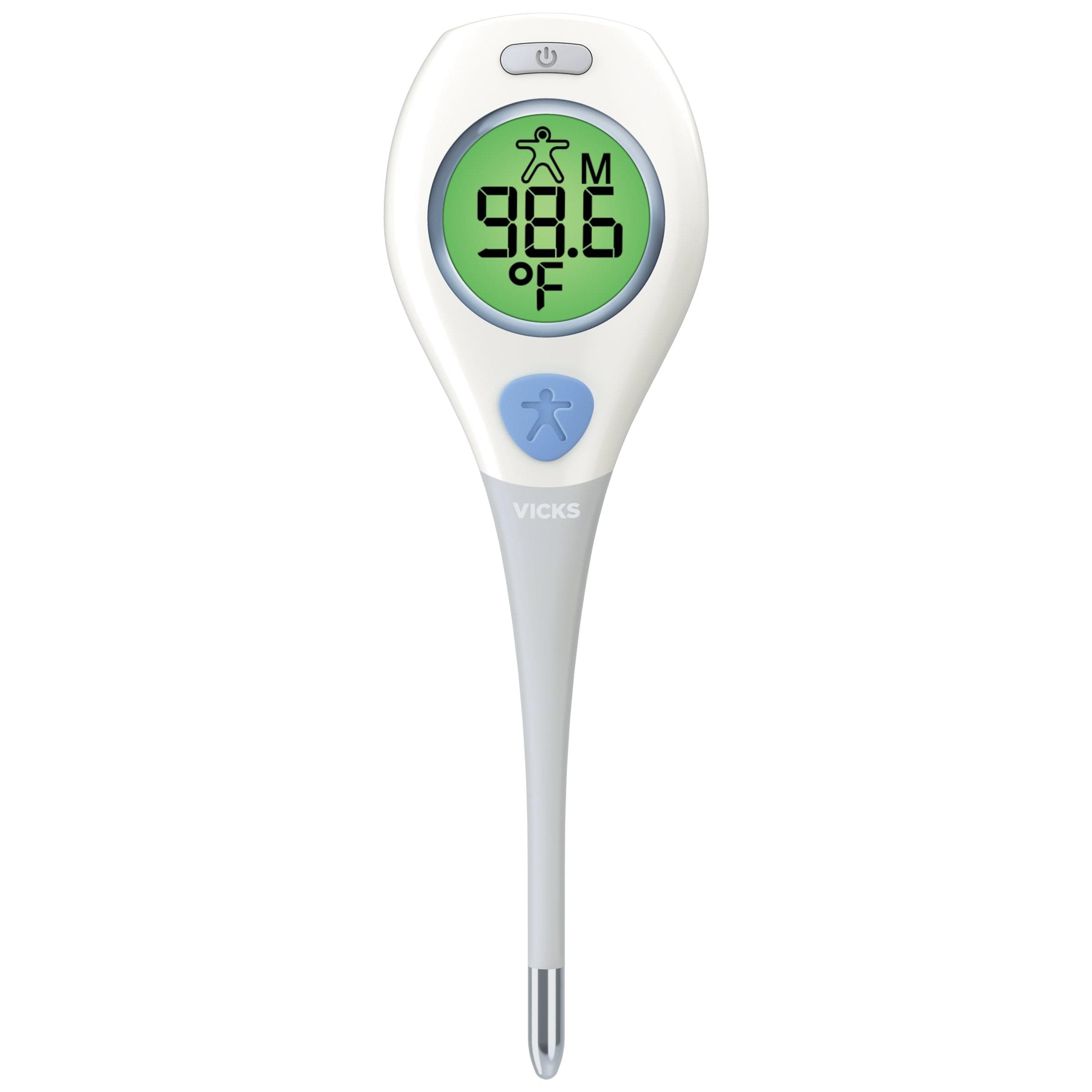 Vicks RapidRead Digital Thermometer, Temperature Readings in 2 Seconds, Use as Oral Thermometer, Baby Rectal Thermometer or Under the Arm, Water Resistant