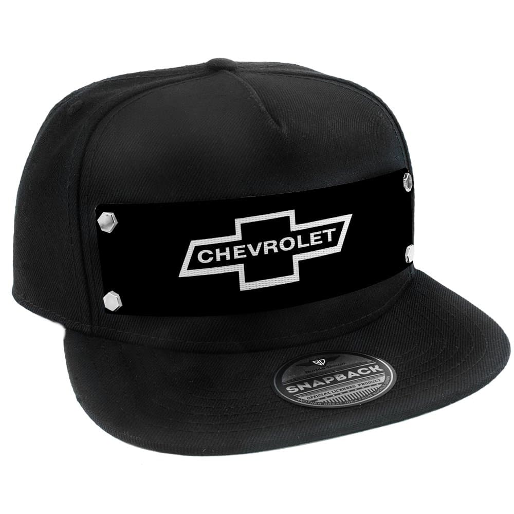Snapback Hat - 1965 Chevrolet Bowtie Black/White Hat