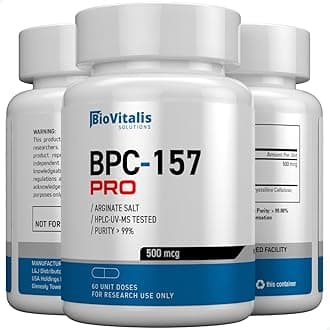 BPC-157 PRO BPC 157 Capsules 500mcg Arginate Salt Ultra HIGH Purity > 99% ISO Certified Third Party Lab Tested BPC157 Body Protective Compound 157