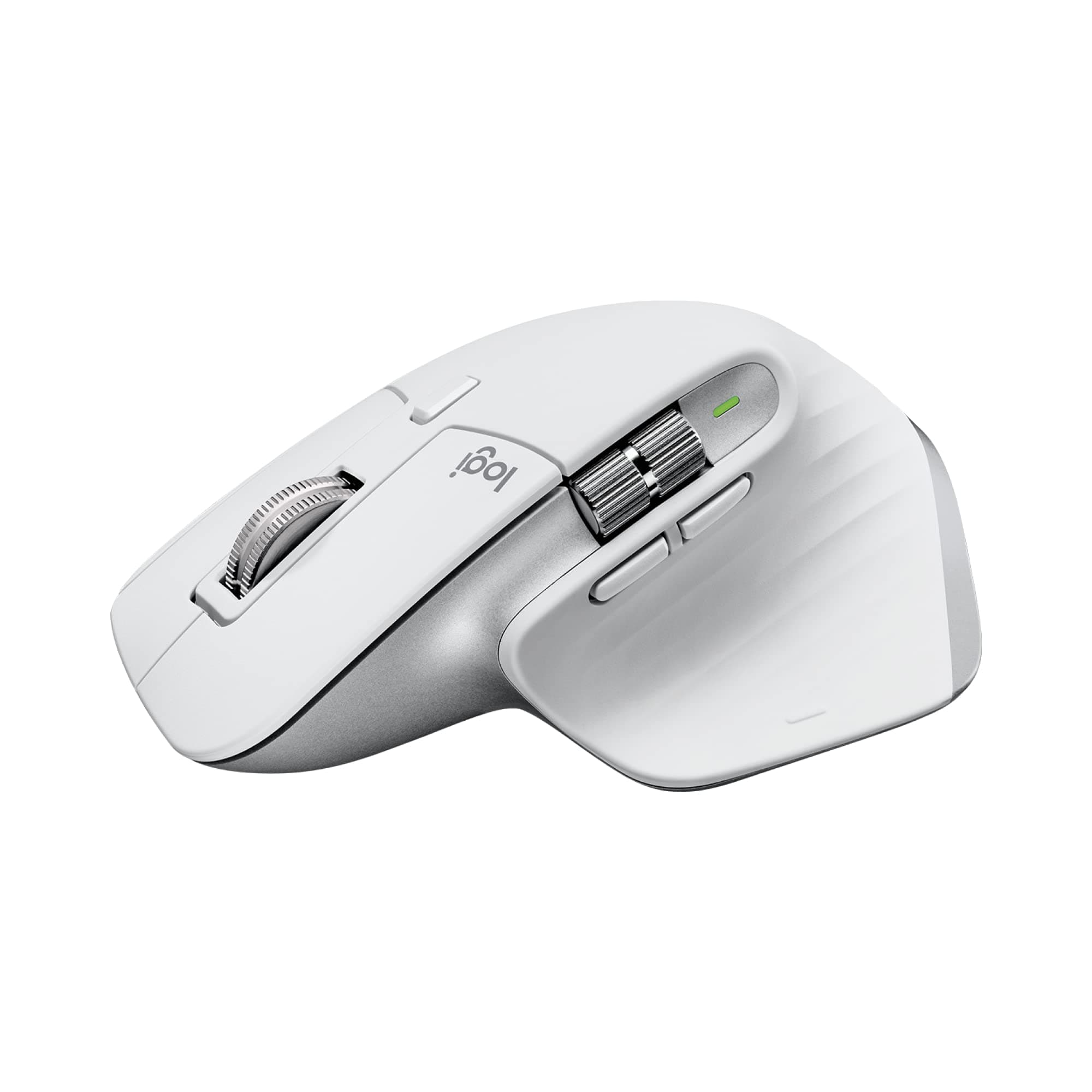 Logitech MX Master 3S Wireless Mouse Standard Edition with Logi Bolt USB Receiver, Ultra-fast Scrolling, Ergo, 8K DPI, Track on Glass, Quiet Clicks, USB-C, Bluetooth, Windows, Linux, Chrome- Pale Grey