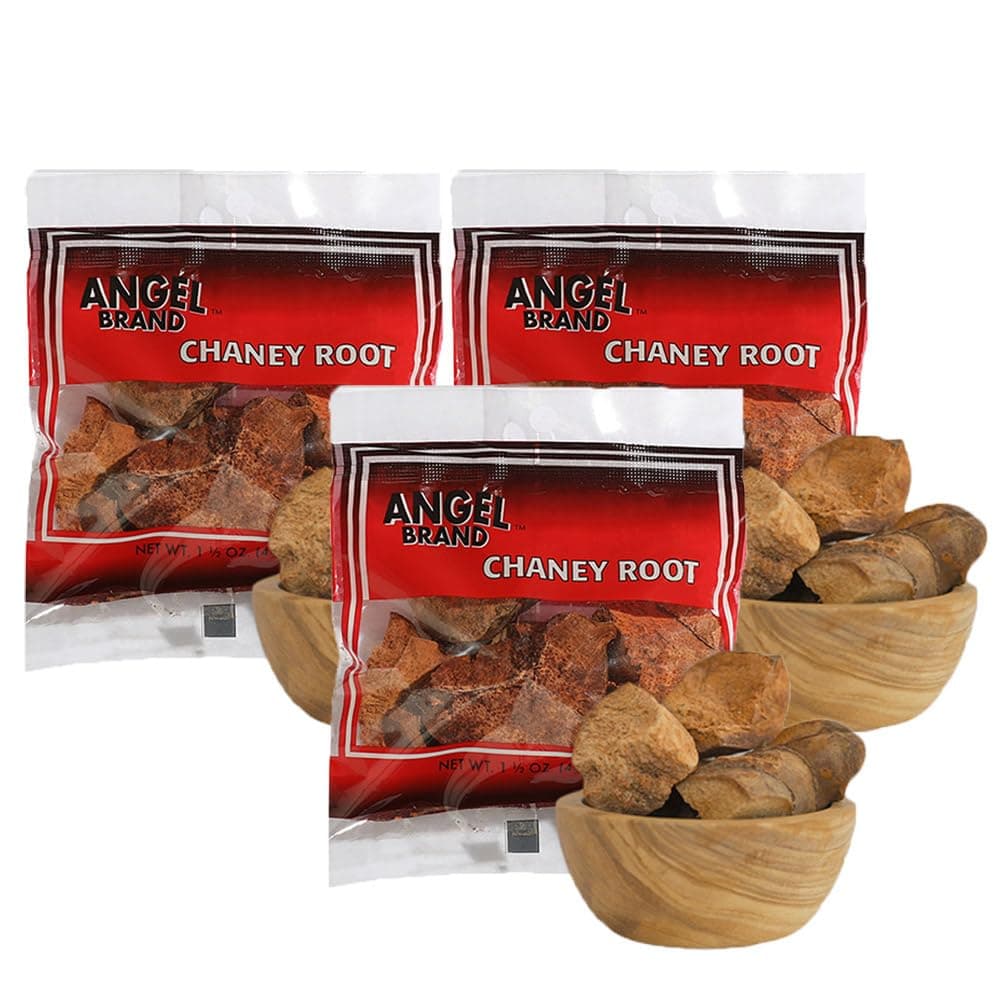 Angel Brand Chaney Root 1.5 oz Pouch Pack of 3 – Jamaican Herbal Tea and Tonic Root – Traditional Ingredient for Health and Vitality.