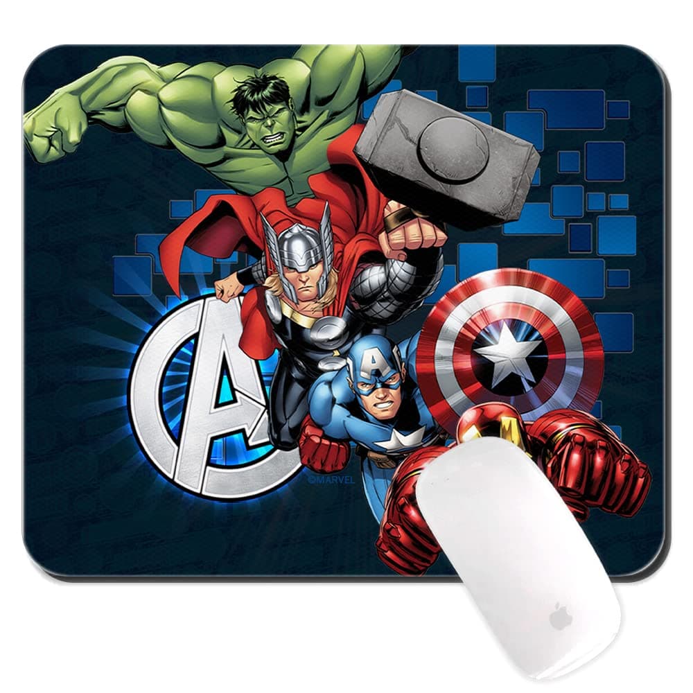 ERT GROUP Original and Officially Licensed Marvel Avengers 001 Pattern Non-Slip Computer Mouse Pad, Rectangular 220mm x 180mm