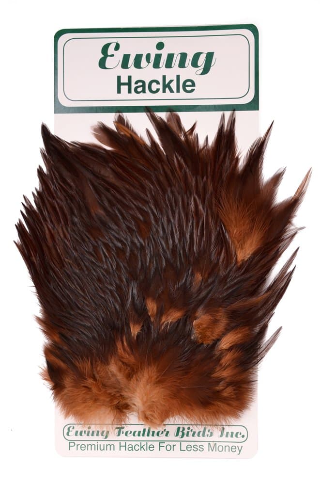 Ewing Hackle Saltwater Rooster Saddle (Brown)