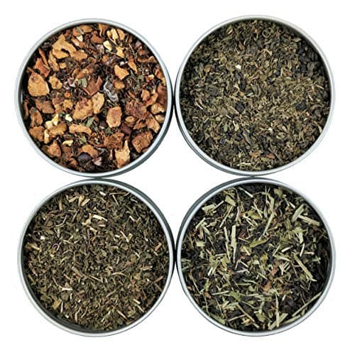 Heavenly Tea Leaves Mint Loose Leaf Tea Sampler, 4 Loose Leaf Mint Teas & Herbal Tisanes (Approx. 80 Servings)
