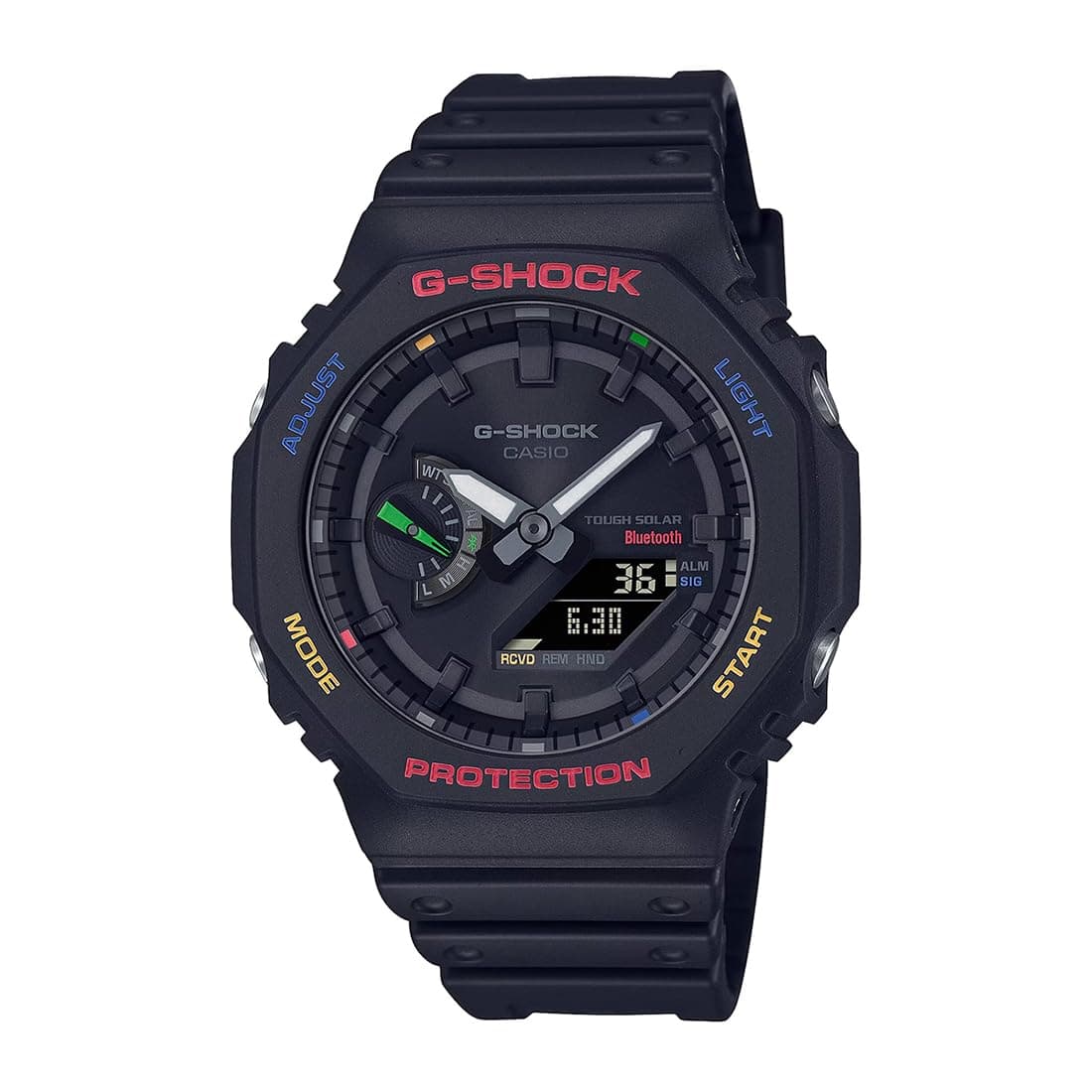 G-Shock GA-B2100FC-1ADR Multi-Coloured Analog-Digital Dial Black Resin Strap Men's Watch Tough Solar Bluetooth G1476