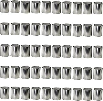 Generic Empty Metal Quart Cans (50), Silver
