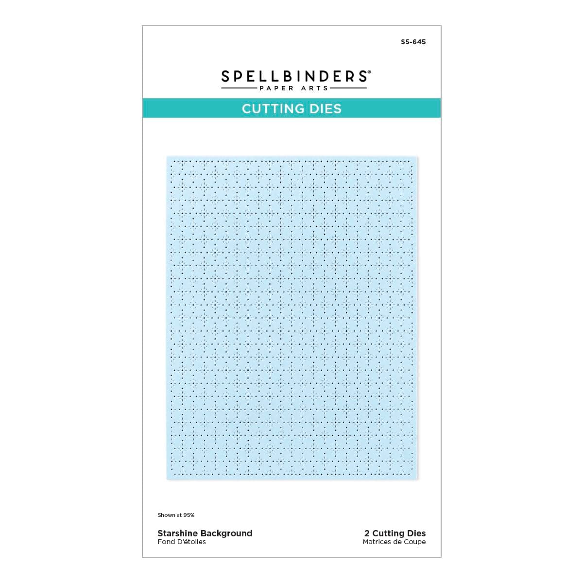 Spellbinders スターシャイン バックグラウンド エッチングダイ、メタル