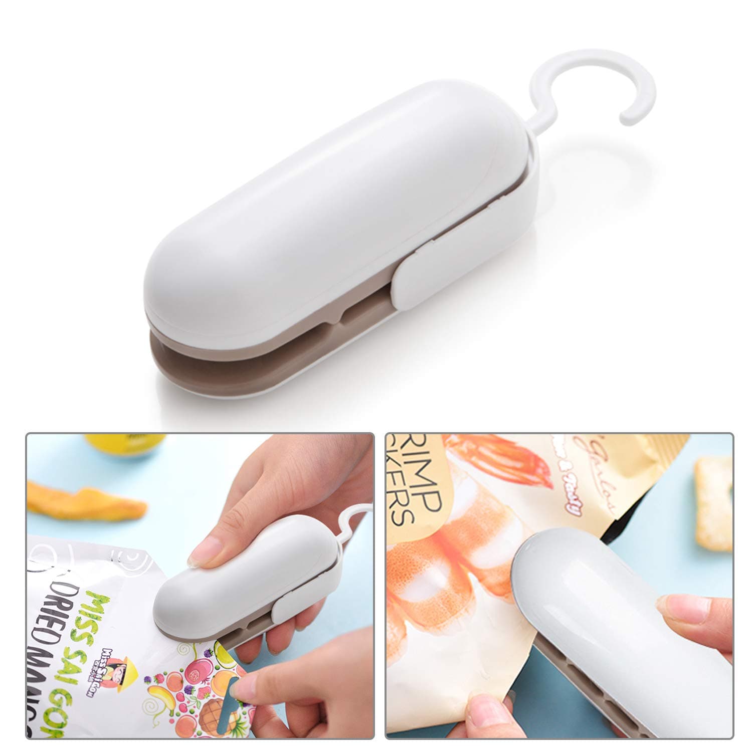 Bag Sealer Heat Bag Sealing Machine (White)