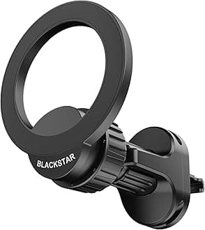 Air-Safe Vent : MAGSAFE Compatible Magnetic Mobile Phone Holder for Car AC Vent with 540° Angle Rotation and Strong Magnetic Power -Car Phone Mount Stand- Compatible with All Mobiles