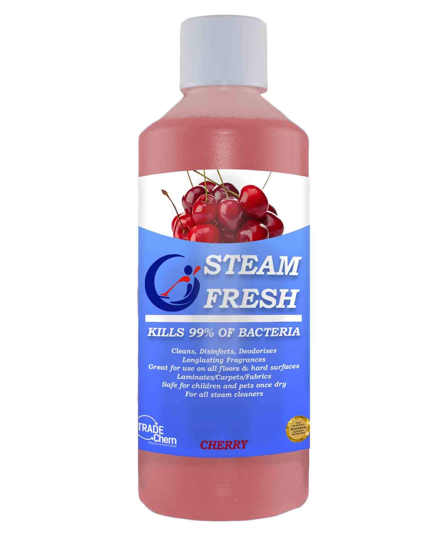 Steam Cleaning Detergent Solution Cleaner Fluid- Steam Fresh 500ml (Cherry)