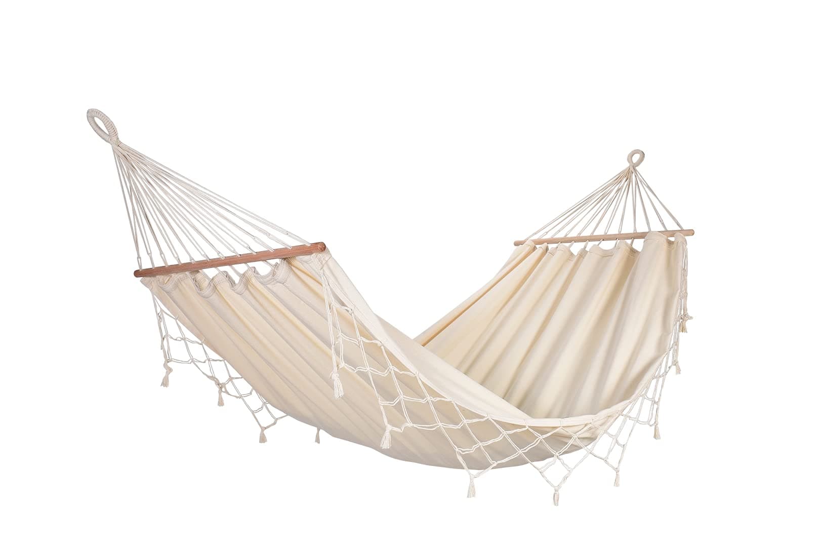 JobekGRAPHIK Fringe Hammock, Ecru
