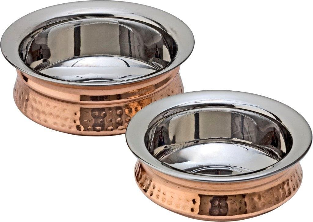 HAMMERED COPPER SERVING BOWL - HANDI (LARGE)