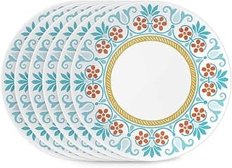 1144932 Terracotta Dreams CO Salad Plates Set of 6, Glass
