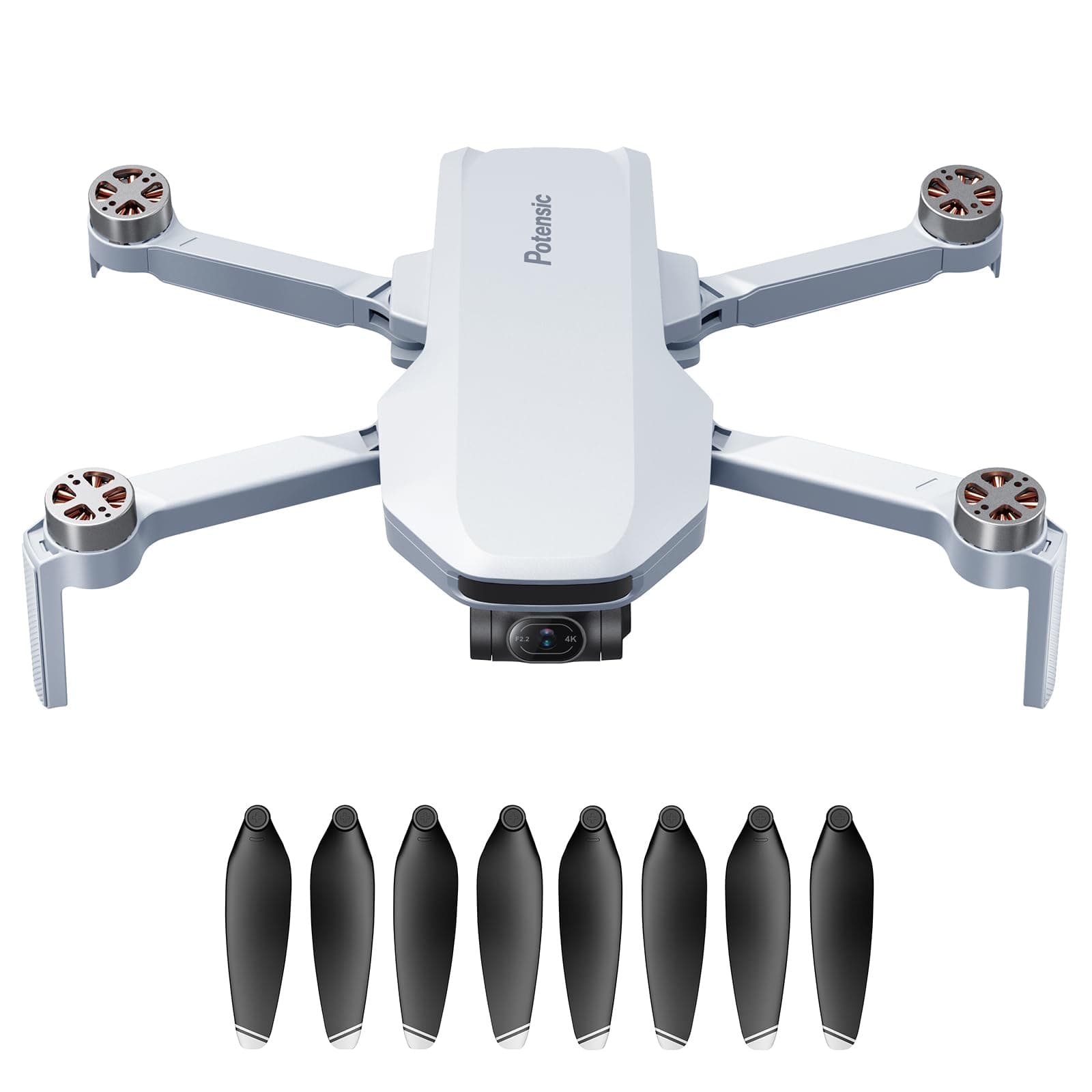 ATOM 3 Axis Gimbal 4K Drone, Pack of 1 Drone, No Battery and Accessory included