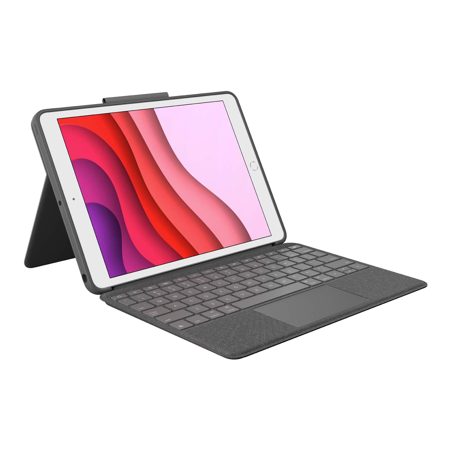 Combo Touch for iPad (7th, 8th and 9th Generation) Keyboard case with trackpad, Wireless Keyboard, Smart Connector Technology - Graphite