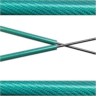 Hood Struts Compatible With Toyota Innova Zenix 3rd AG10 2023 2024 2025 Bonnet Modify Gas Spring Lift Support Shock Absorber Damper Prop Rod(Green carbon fiber)