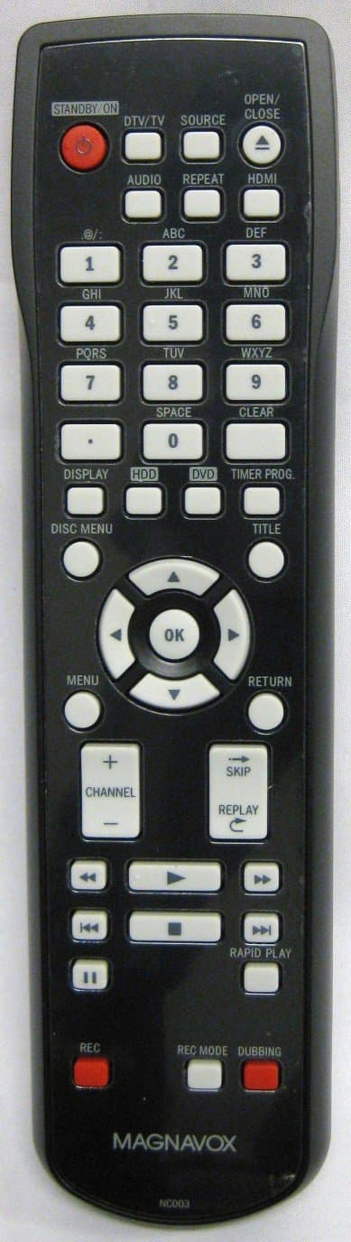 MagnavoxREMOTE CONTROL UNIT/MAGNAVOX - NC003UD