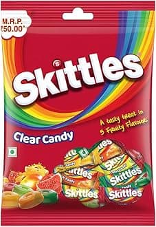 Skittles Clear Candy Pouch, 113g