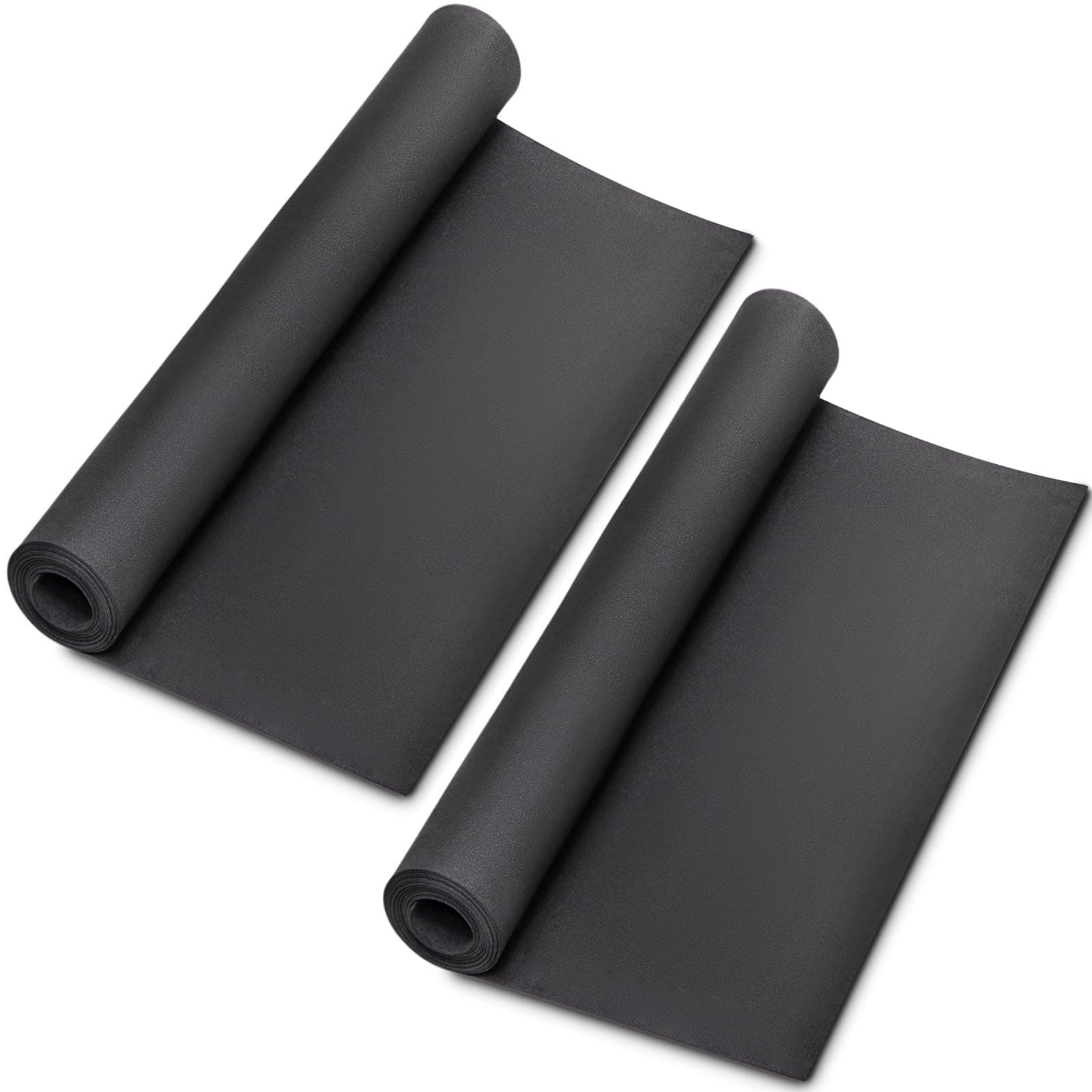 2-Pack Black Eva Foam Cosplay Sheets roll, Premium eva Craft Foam 1mm Thick, 13.5" x 49", High Density 86kg/m3 for Cosplay Costume, Crafts, DIY Projects by MEARCOOH