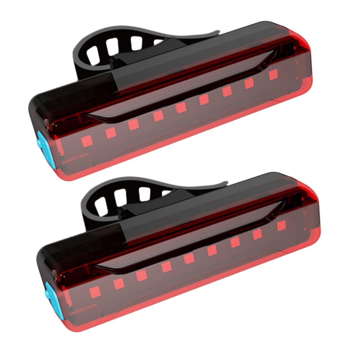 2 Pack LED Bike Tail Light,1200mAh Runtime 50 Hours,USB Rechargeable Bicycle Rear Light,IPX5 Waterproof,5 Light Modes for Adults Kids Men Women Road Mountain