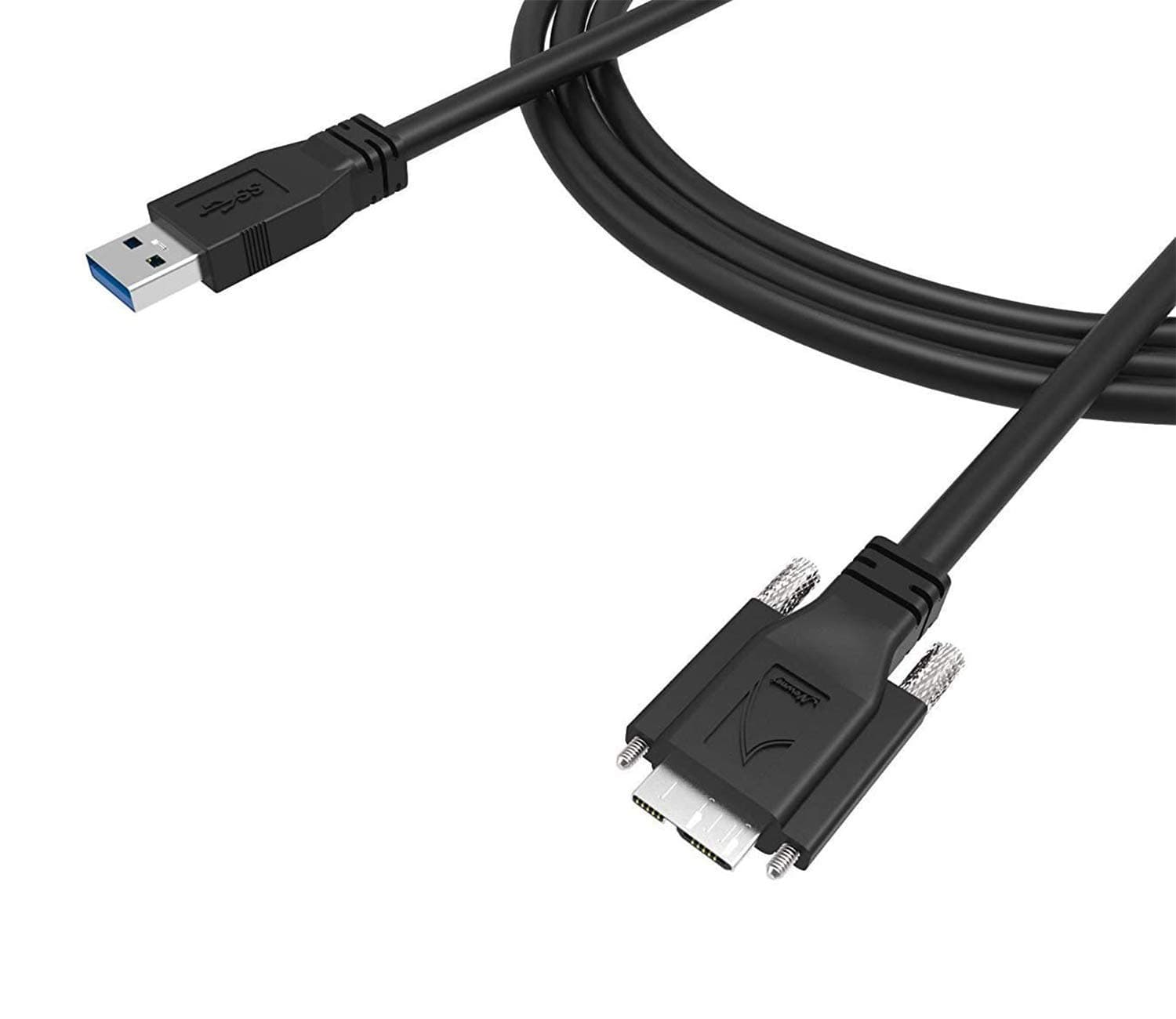 Newnex USB 3.0 A/M to Micro B/M with Dual Screw Locking Cable, 1m (3.3 ft.), SuperSpeed Supported, USB3 Vision Camera Compatible