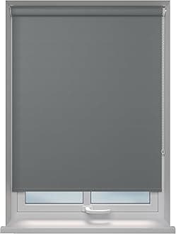 Roller blinds Thermal Blackout Roller blind - Trimmable UV Protection Child Safe Home Office Window Blinds Easy Fit Room Darkening shades Grey Blind 60cm wide x 165cm drop