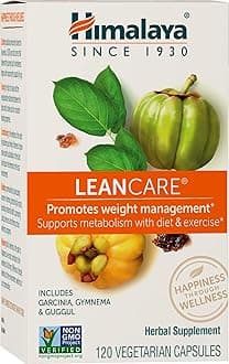 LeanCare - Herbal Supplement for Weight and Metabolism Support with Garcinia Cambogia, Gymnema Sylvestre, and Guggul - Vegan, Non-GMO, Gluten Free, 600 mg, 120 Capsules