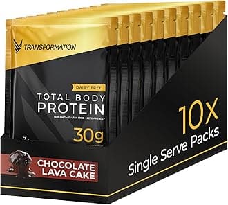 Transformation Protein Super Blend | Egg White, Collagen Peptides, and Plant Protein | 15 Billion CFU Probiotics | Digestive Enzymes | MCT Oil | Low Carb Shake for Men & Women | Chocolate, 10 Pack
