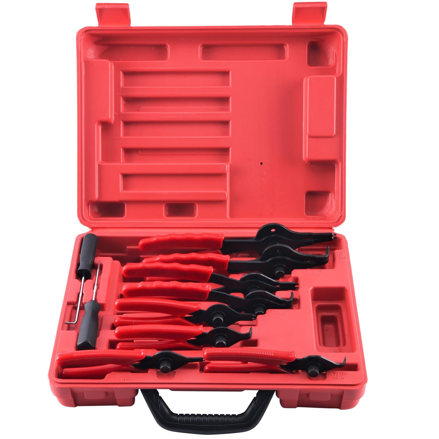 8milelake Snap Ring Plier 11pcs Internal External Plier for Retaining Snap Ring and Circlip Removal