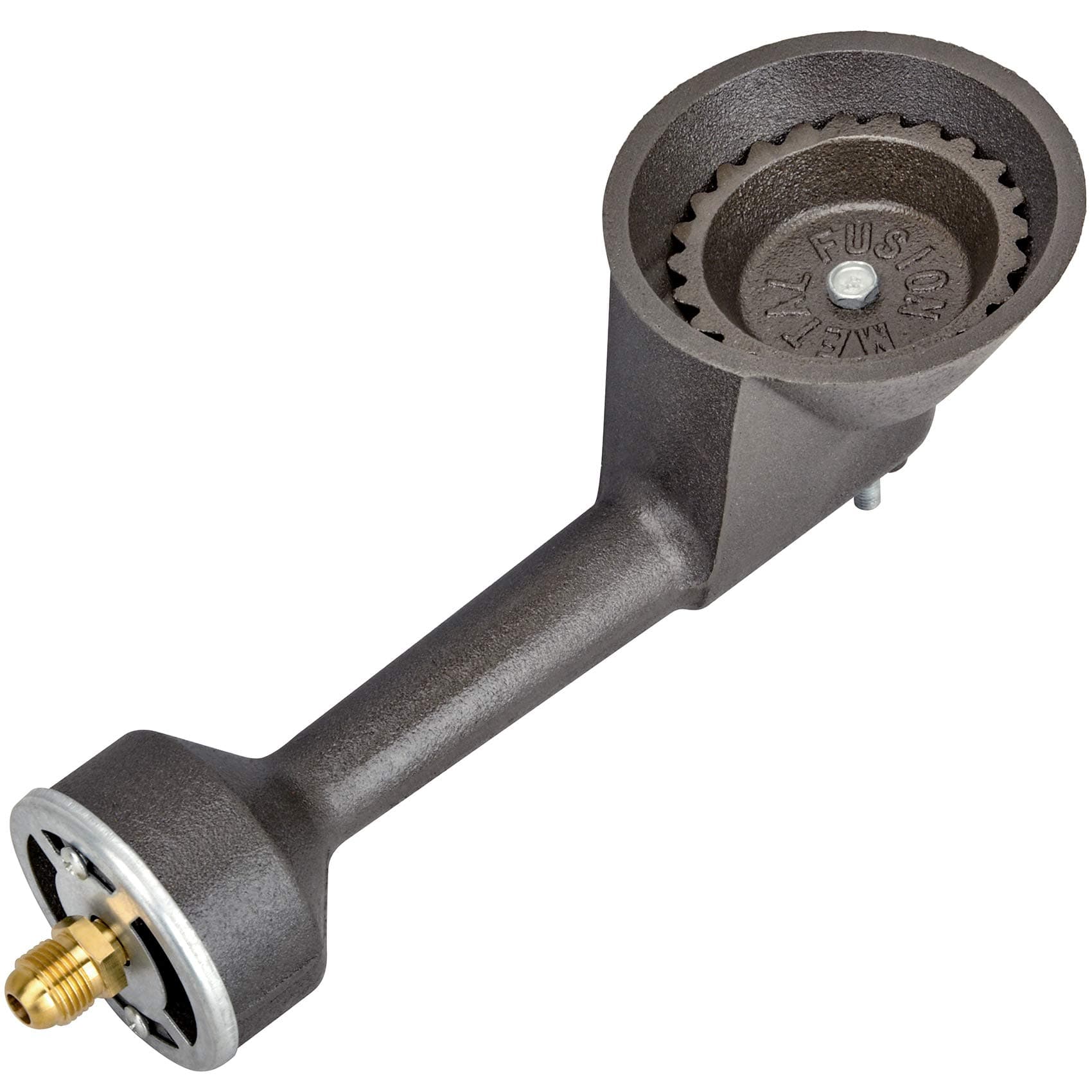 High Pressure Propane Cast-Iron Replacement Round Burner with Orifice Brass Fitting