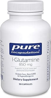 L-Glutamine 850 mg | Supplement for Immune and Digestive Support, Gut Health and Lining Repair, Metabolism Boost, and Muscle Support* | 90 Capsules