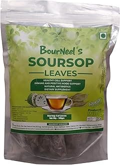 Soursop Cut Leaves 100 gm | Soursop Tea | |No Preservatives | Healthy Graviola Laxman Phal Dry Cut Leaves | High Vitamin C |Soursop Kadha Tea |