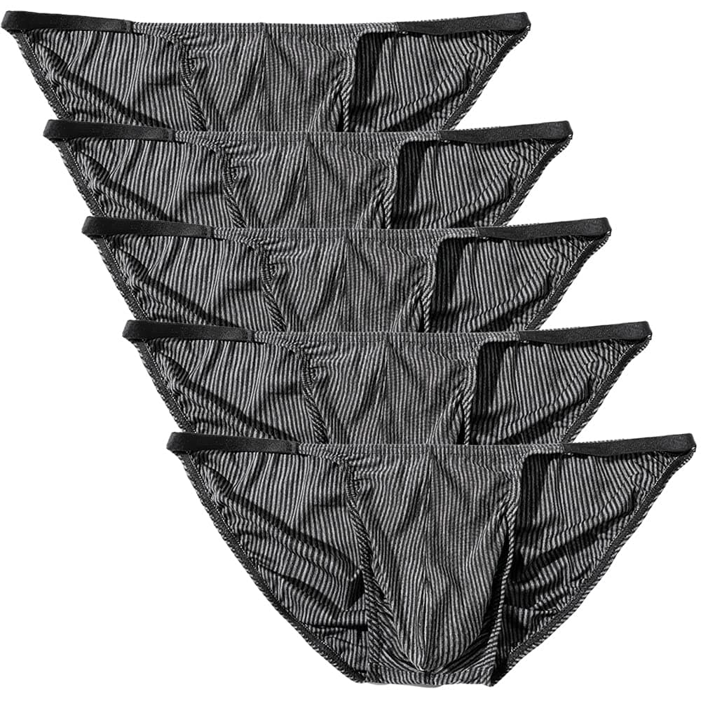 Sponsored Ad - Men's Sexy Briefs Elastic Ruched Back Bikini Underwear Pack