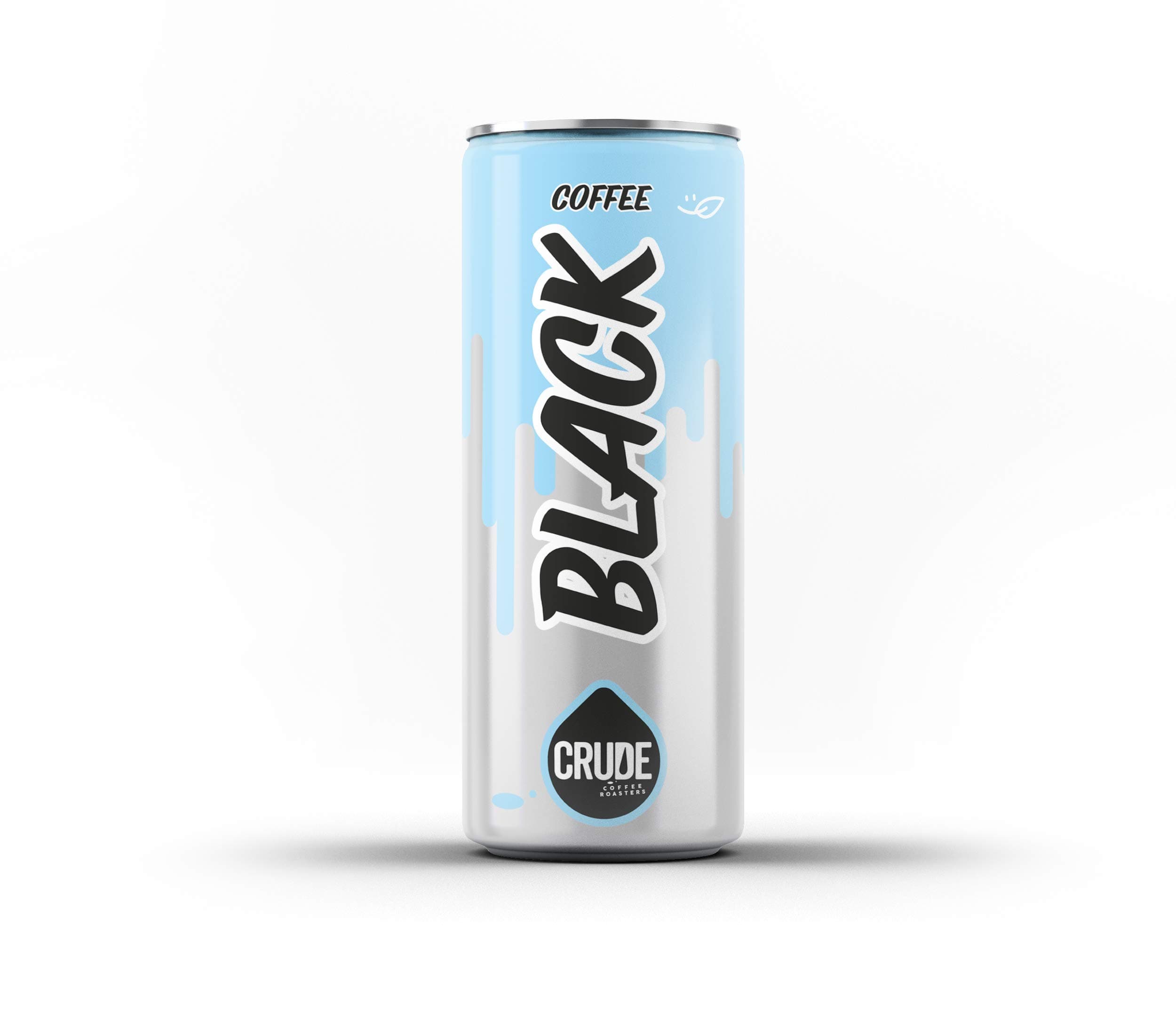 Crude Nitro Cold Brew Coffee in a Can, Dark Chocolate and Cherry Tasting Notes 200ml (24 Pack)