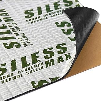 Siless Max 120 mil (3mm) 6 sqft Car Sound Deadening mat - Butyl Automotive Sound Deadener - Noise Insulation and Vibration Dampening Material (6 sqft)