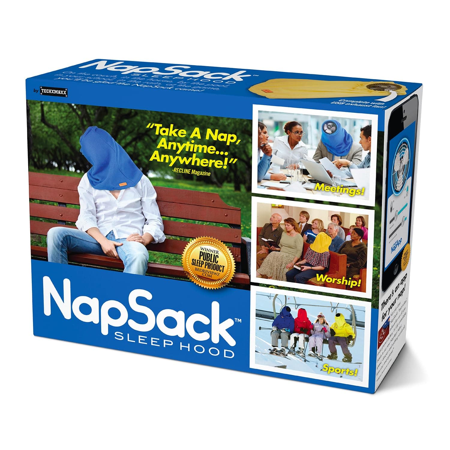 Prank-O Nap Sack Prank Gift Box – Funny Empty Gag Gift Packaging for White Elephant, Christmas & Office Parties, Hilarious Joke Gift Box to Hide Real Presents for Friends & Family
