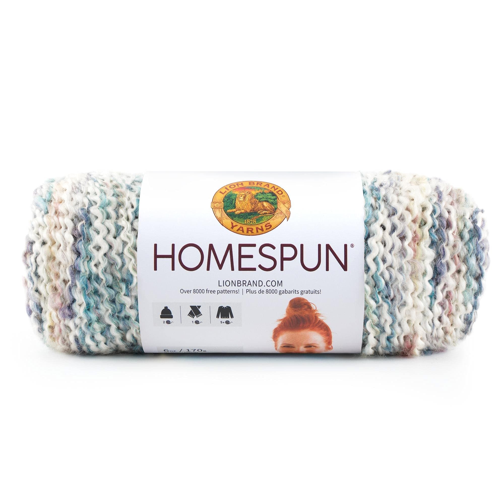 Lion Brand Yarn 790-315 Homespun Yarn, Tudor