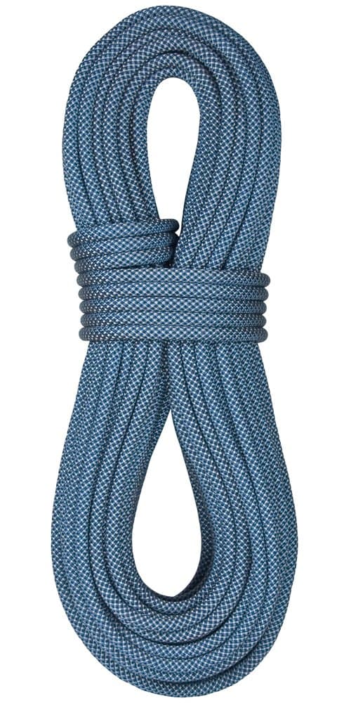 BlueWater Ropes 10.2mm Eliminator Double Dry Dynamic Single Rope (Blue/Black, 60M)