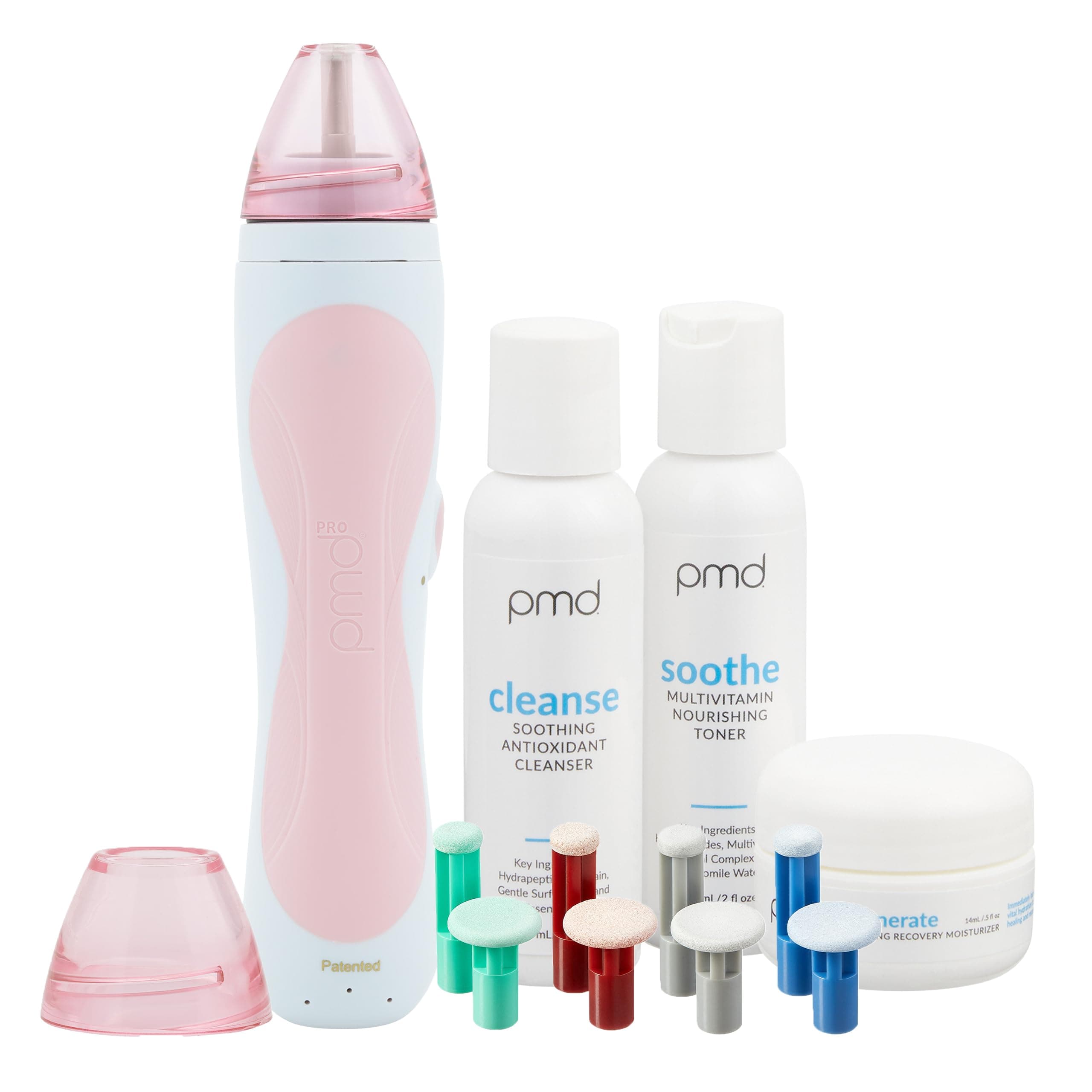 PMD Personal Microderm Pro - At-Home Microdermabrasion Machine with Kit for Face & Body - Exfoliating Crystals and Vacuum Suction for Fresh and Radiant Skin - High & Low Speed Options